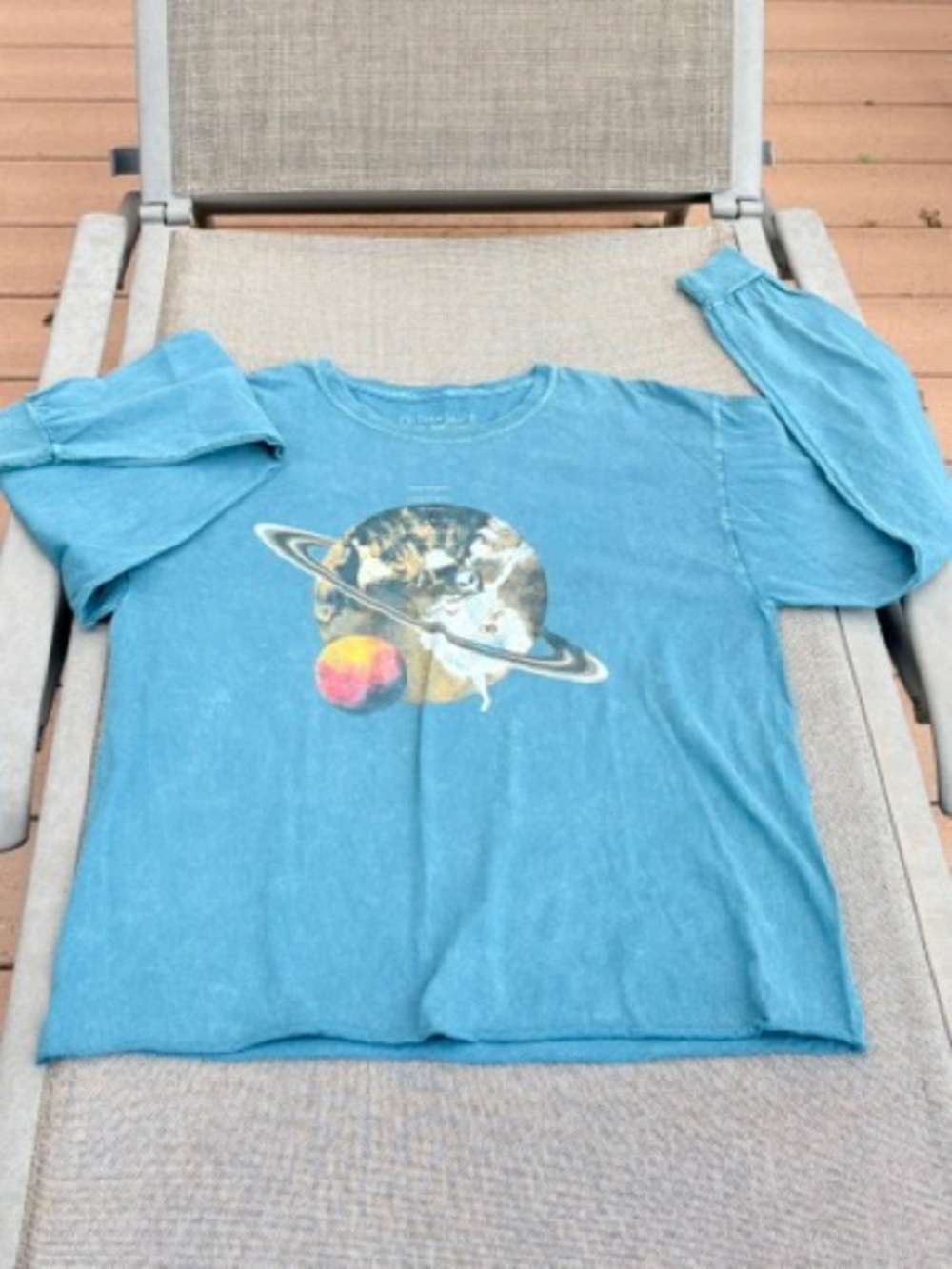 Fifth Sun Blue Long-Sleeve Ballerina Alien Degas great condition juniors size L